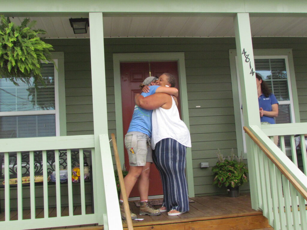 New homeowners embracing.